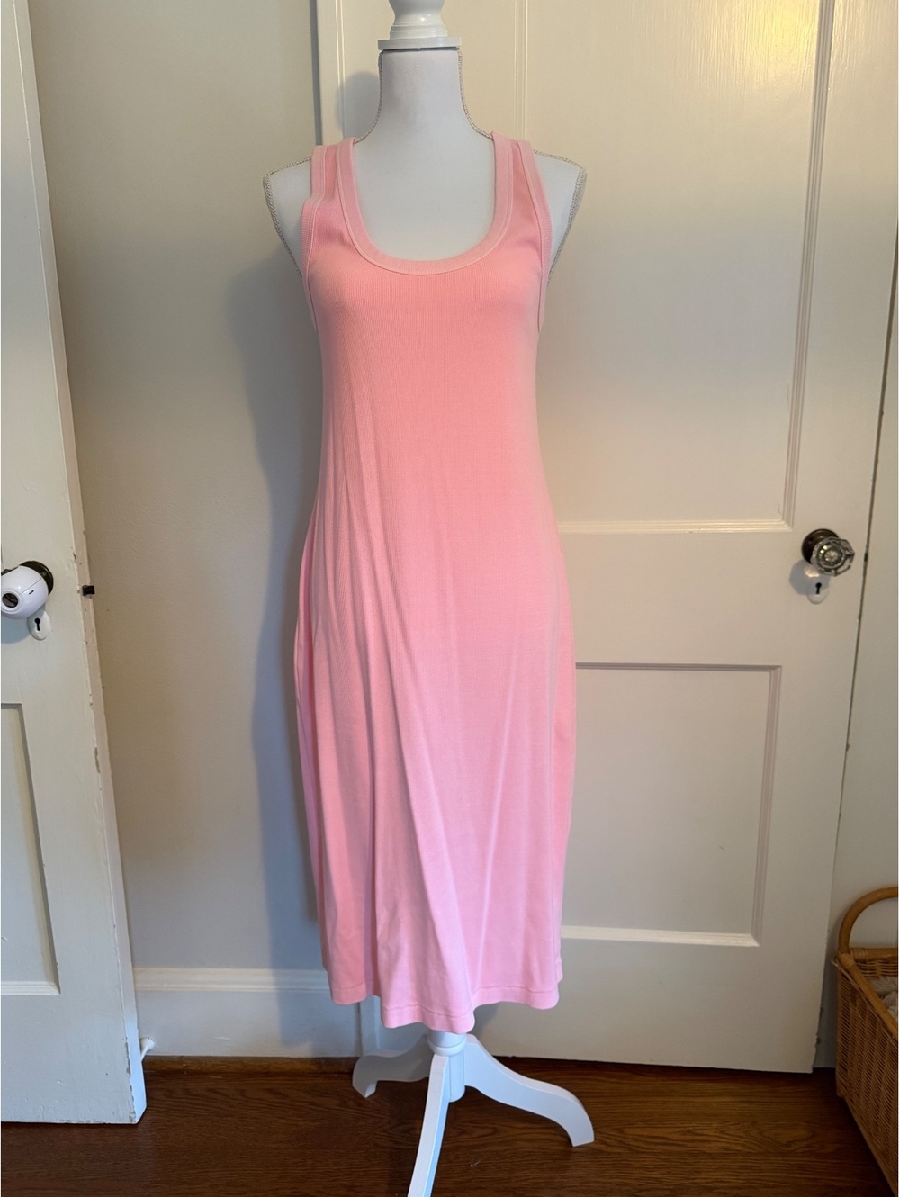 Universal Thread Pink Ribbed Tank Dress Size Large